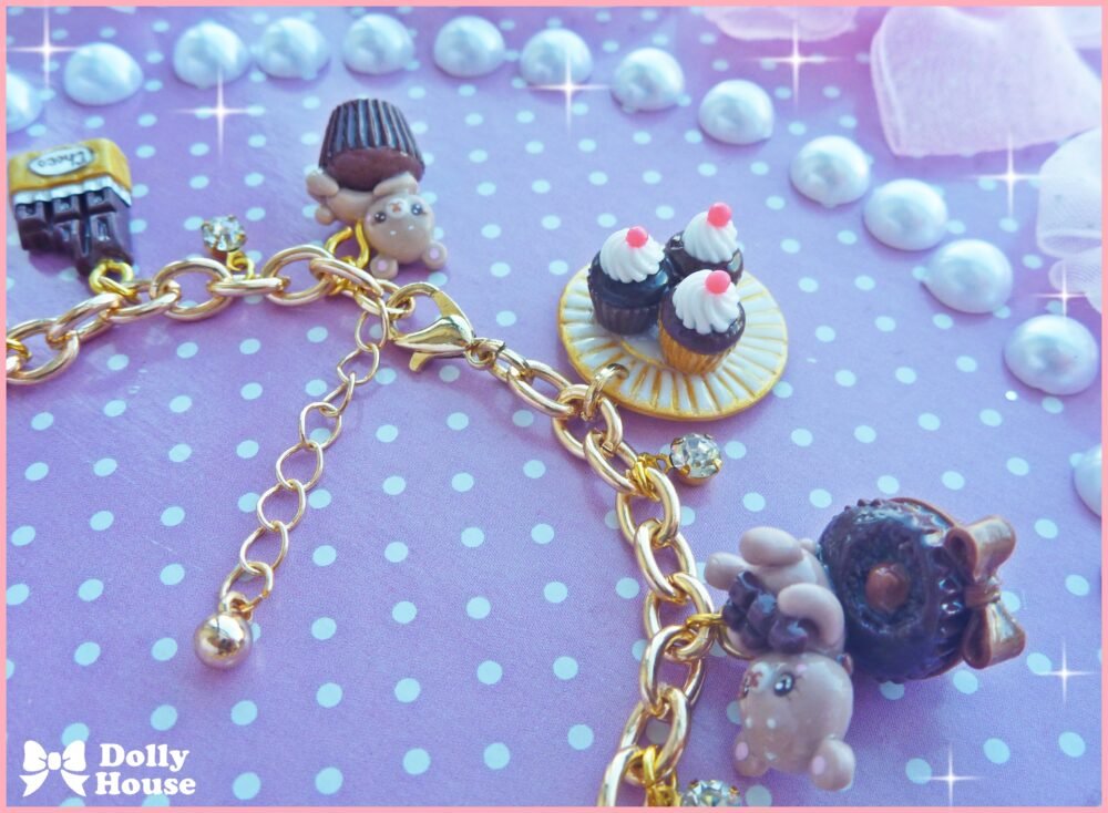 Kawaii Sweet Choco & Bears  Bracelet by Dolly House