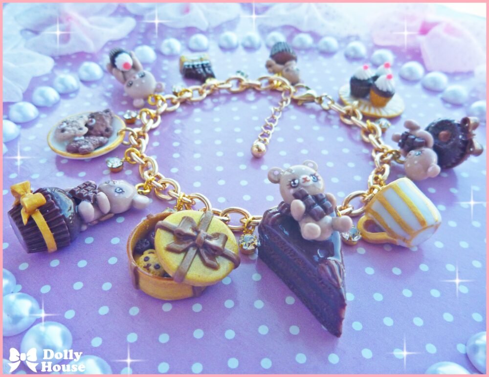 Kawaii Sweet Choco & Bears  Bracelet by Dolly House