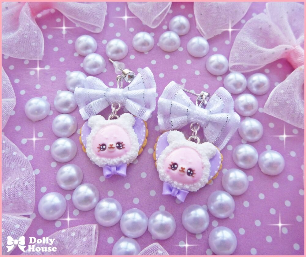 Kawaii  Winter Cookies Earrings by Dolly House