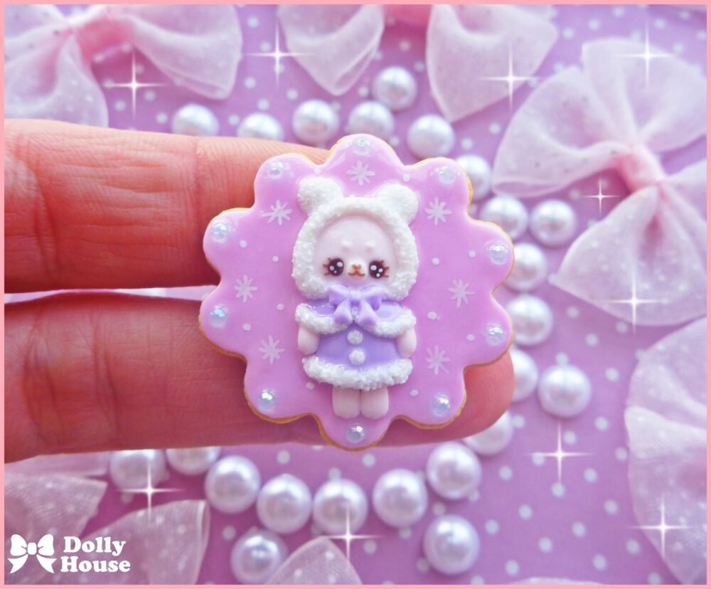 Kawaii Winter Cookie Ring by Dolly House