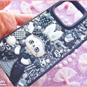 Kawaii Gothic iPhone 15 Pro deco case by Dolly House