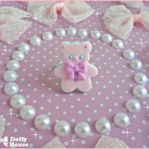 Kawaii Pastel Bear Sugar Cookie Ring by Dolly House III