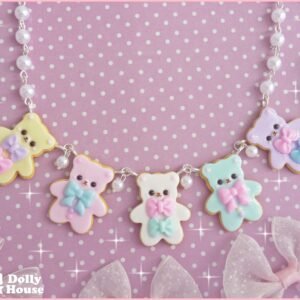 Kawaii Cookie Bears Necklace by Dolly House I