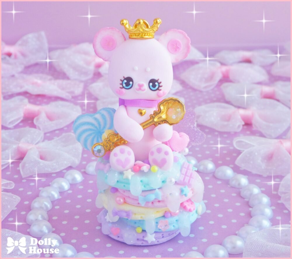 Kawaii Pastel Rainbow Pancakes Necklace by Dolly House