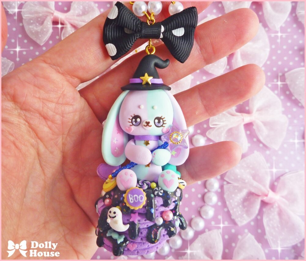 Kawaii Halloween Pancakes Necklace by Dolly House
