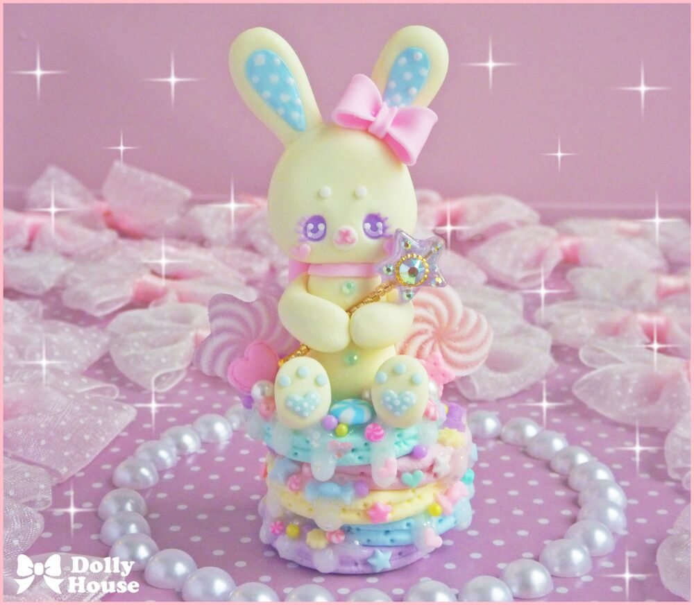 Kawaii Pastel Rainbow Pancakes Necklace by Dolly House II