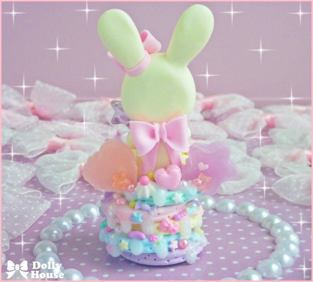 Kawaii Pastel Rainbow Pancakes Necklace by Dolly House II