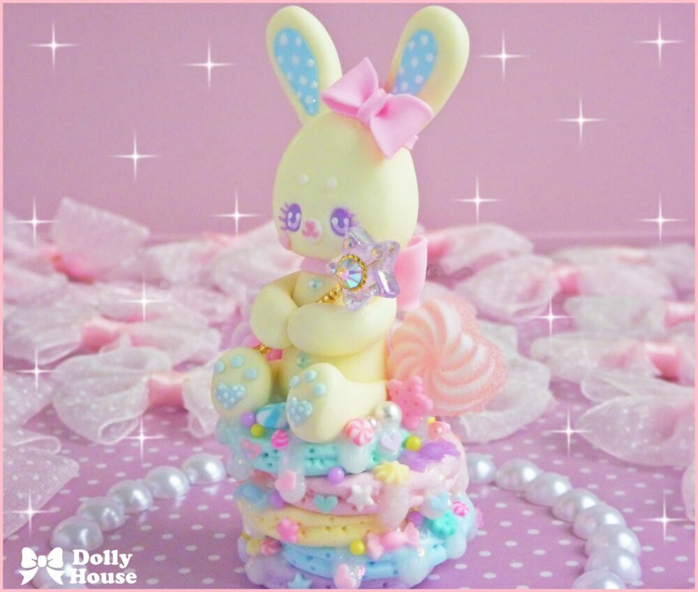 Kawaii Pastel Rainbow Pancakes Necklace by Dolly House II