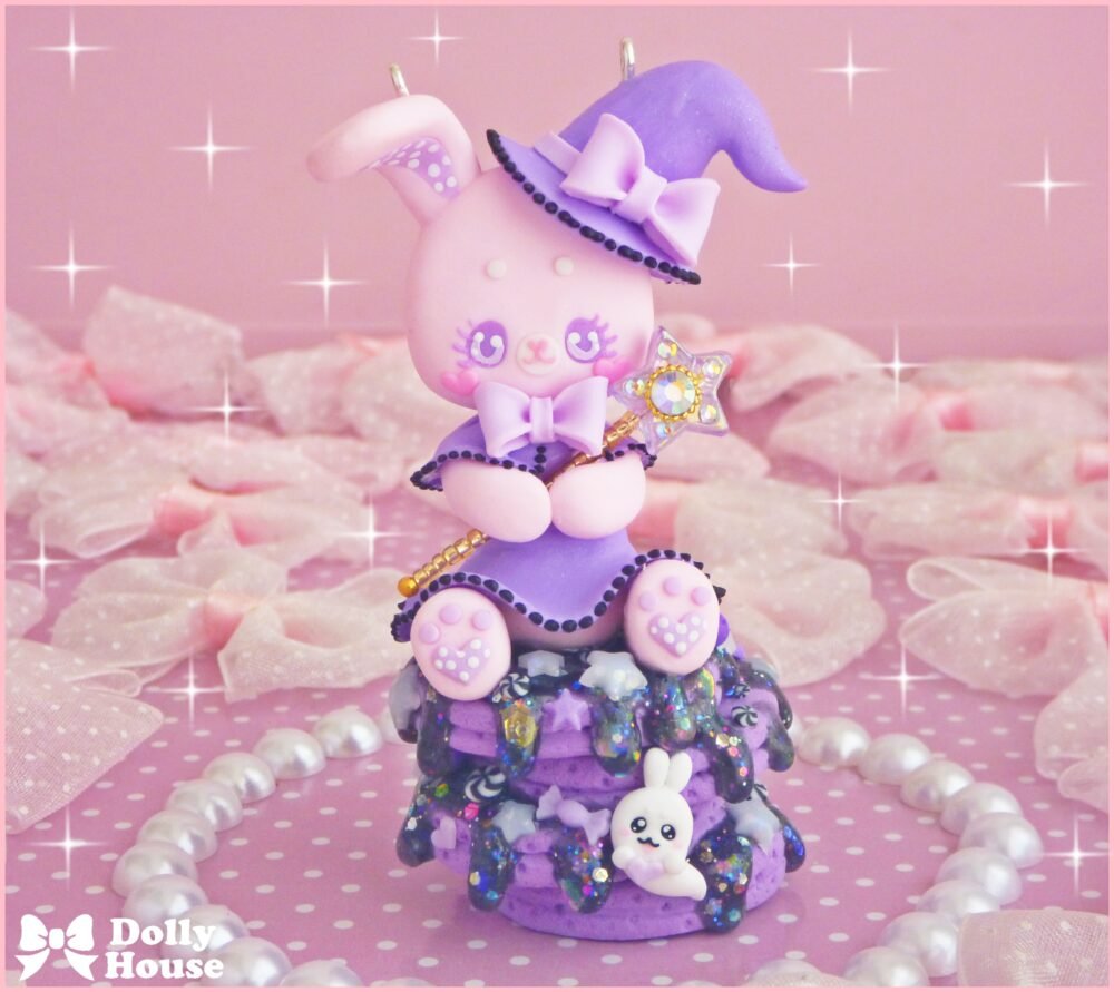 Kawaii Magical Bunny Pancakes Necklace by Dolly House