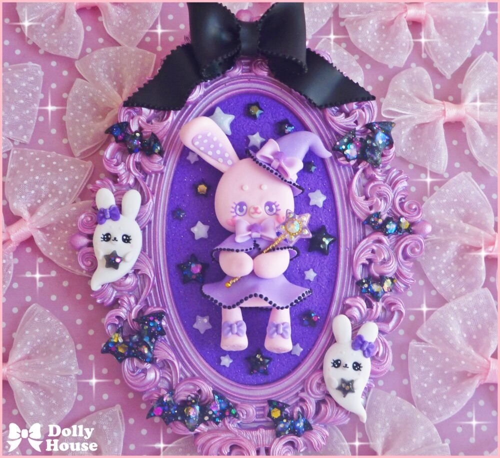 Kawaii Magical Bunny Wall Art by Dolly House