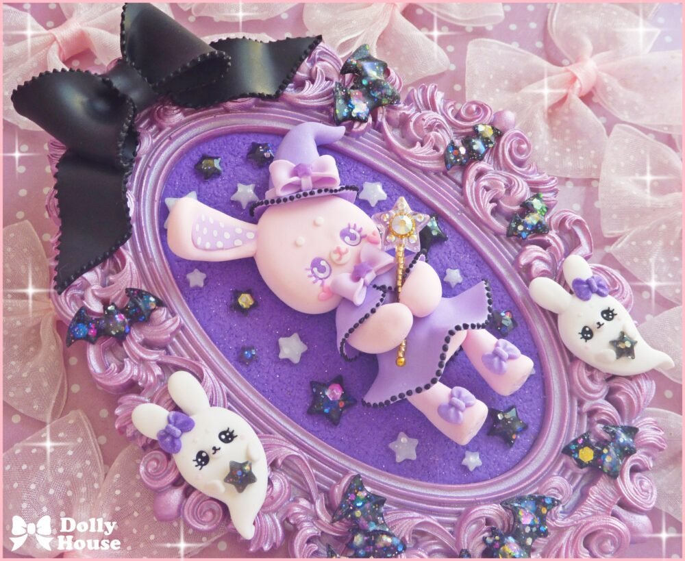 Kawaii Magical Bunny Wall Art by Dolly House
