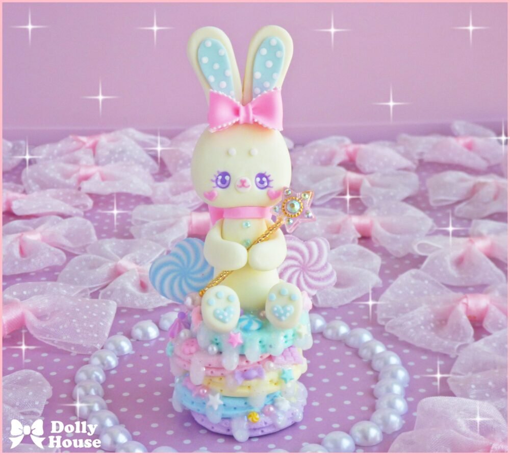 Kawaii Pastel Rainbow Pancakes Necklace by Dolly House II