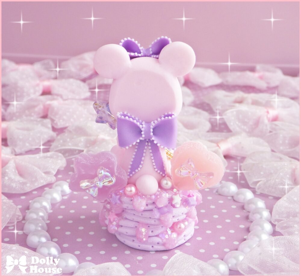 Kawaii Pastel Bear & Pancakes Necklace by Dolly House I