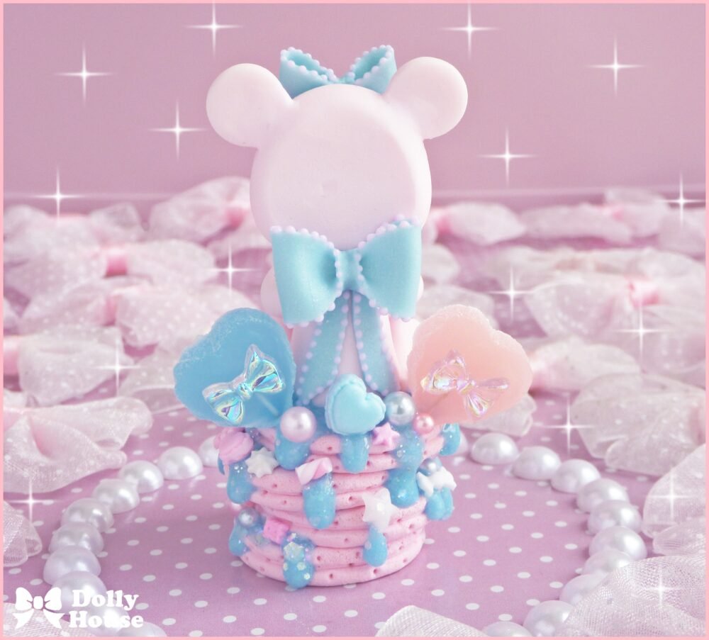 Kawaii Pastel Bear & Pancakes Necklace by Dolly House II