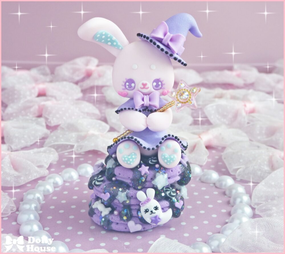 Kawaii Halloween Magical Bunny Pancakes Necklace by Dolly House
