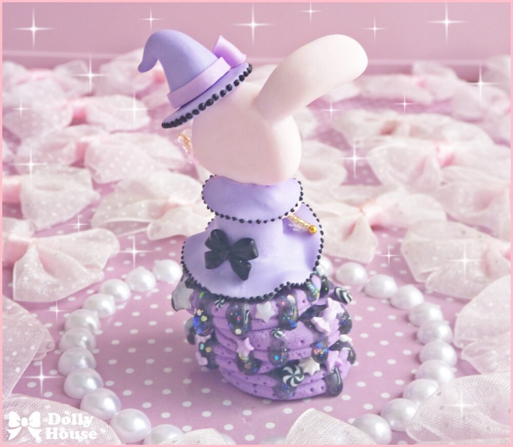 Kawaii Halloween Magical Bunny Pancakes Necklace by Dolly House