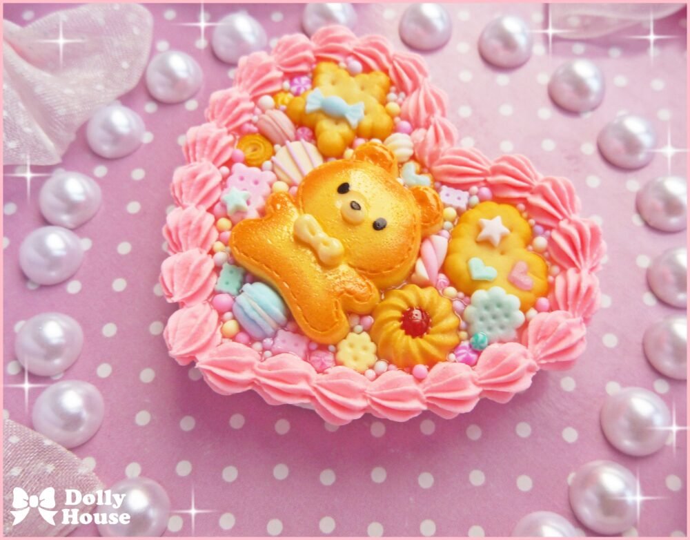 Kawaii Gingerbread Bear phone grip  stand  cell phone holder by Dolly House