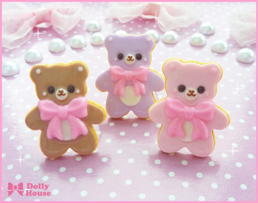 Kawaii Sweet Bear Sugar Cookie Ring by Dolly House