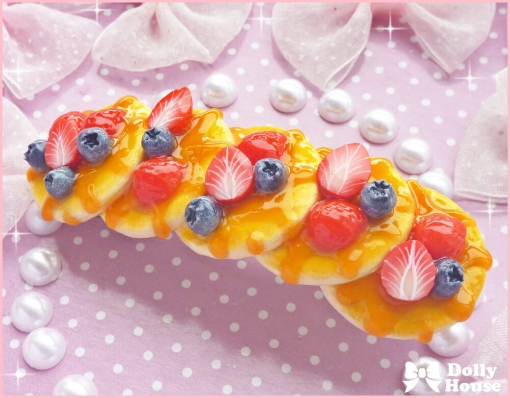 Kawaii Berry Pancakes Barrette by Dolly House