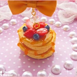 Kawaii Berry Pancakes Necklace by Dolly House