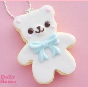 Kawaii Cookie Bear Necklace by Dolly House