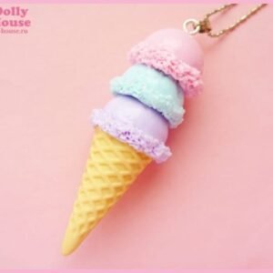 Kawaii Pastel Ice Cream Necklace by Dolly House