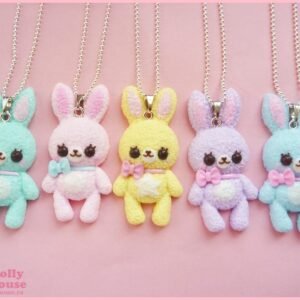 Kawaii Pastel Bunny Necklace by Dolly House