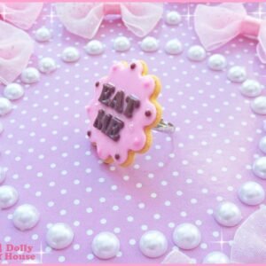 Kawaii "Eat Me" Cookie Ring by Dolly House