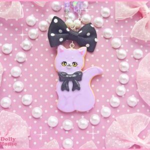 Kawaii Cookie Cat Necklace by Dolly House