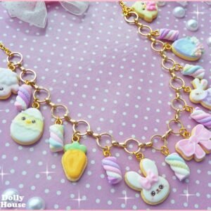 Kawaii Easter Cookies Necklace by Dolly House