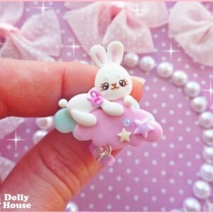 Sweet Bunny on a Dreamy Cloud Ring 2 by Dolly House