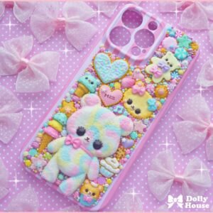 Kawaii Cookie Bears Dream iPhone 16 Pro Max Case by Dolly House