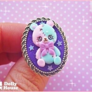 Kawaii Zombie Bear Ring by Dolly House