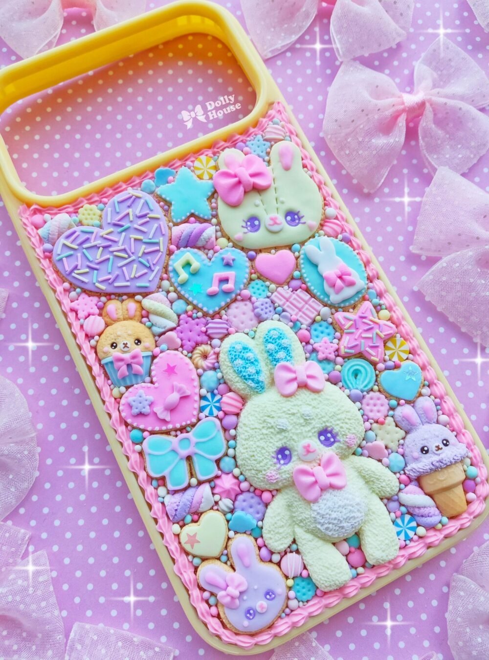 Kawaii Bunny Candy Dream iPhone 17 Pro Max Case by Dolly House