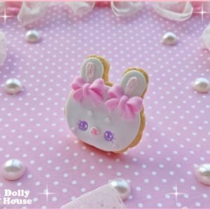 Bunny Bowtie Cookie Ring by Dolly House