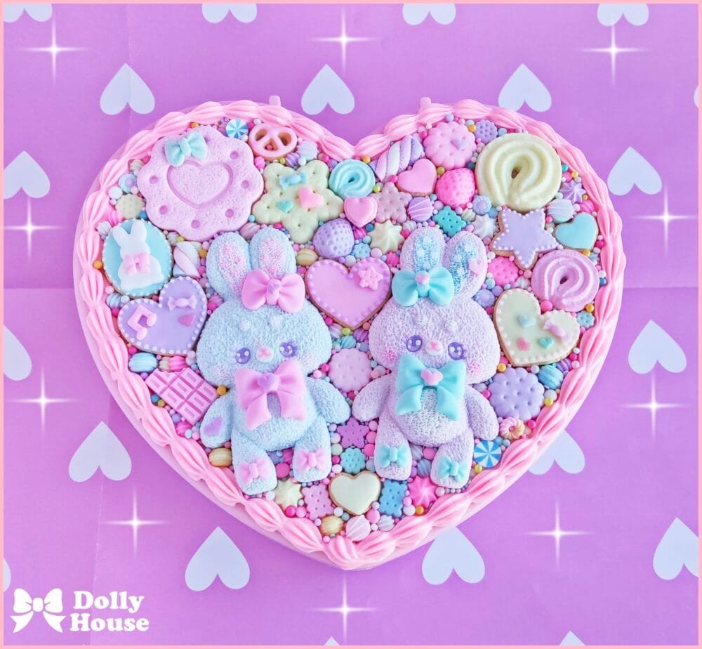Pastel Bunny Heart Jewelry Box-1 by Dolly House