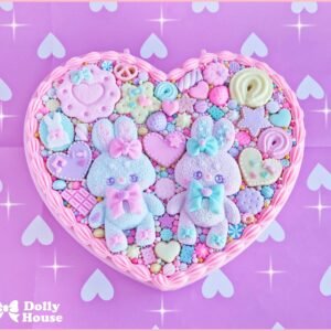 Pastel Bunny Heart Jewelry Box-1 by Dolly House