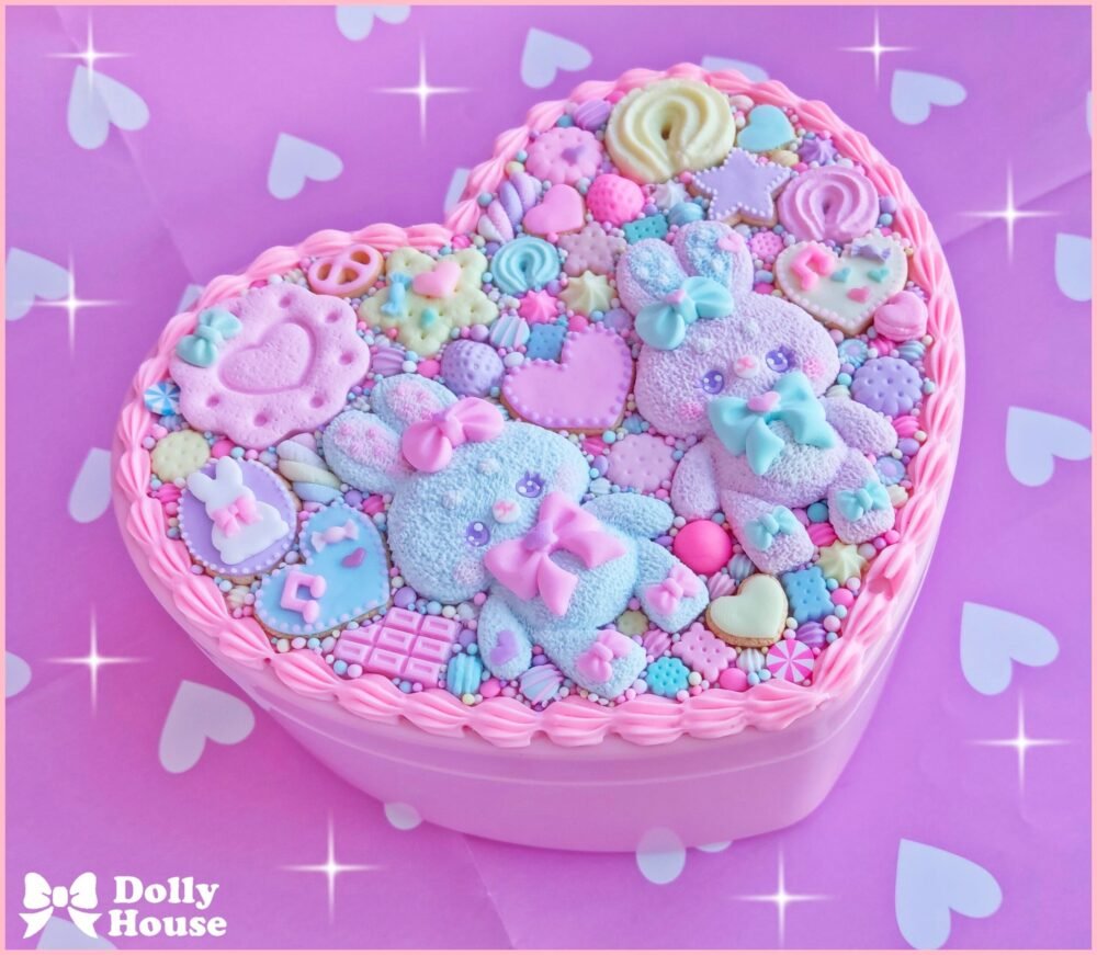 Pastel Bunny Heart Jewelry Box-1 by Dolly House