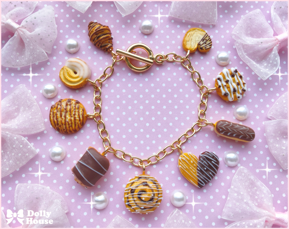 Sweet Bakery Charm Bracelet by Dolly House