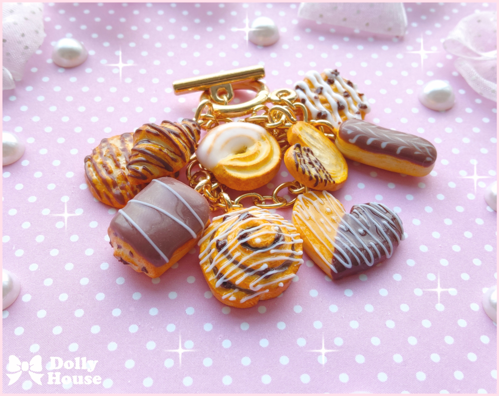Sweet Bakery Charm Bracelet by Dolly House