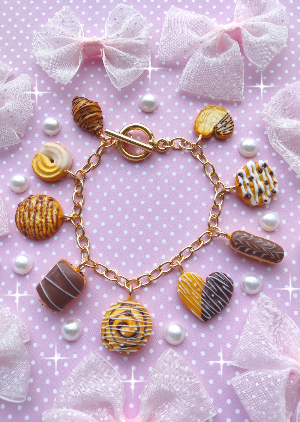 Sweet Bakery Charm Bracelet by Dolly House