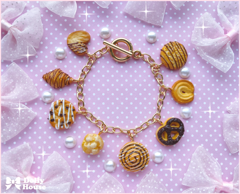 Sweet Bakery Dream Charm Bracelet by Dolly House