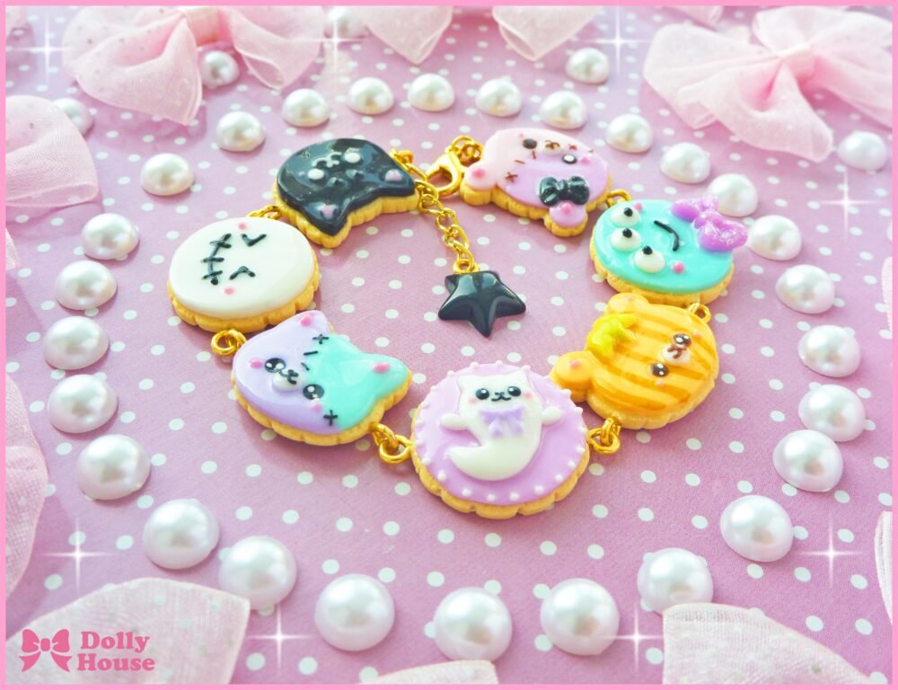 Kawaii Halloween Cookies Bracelet by Dolly House