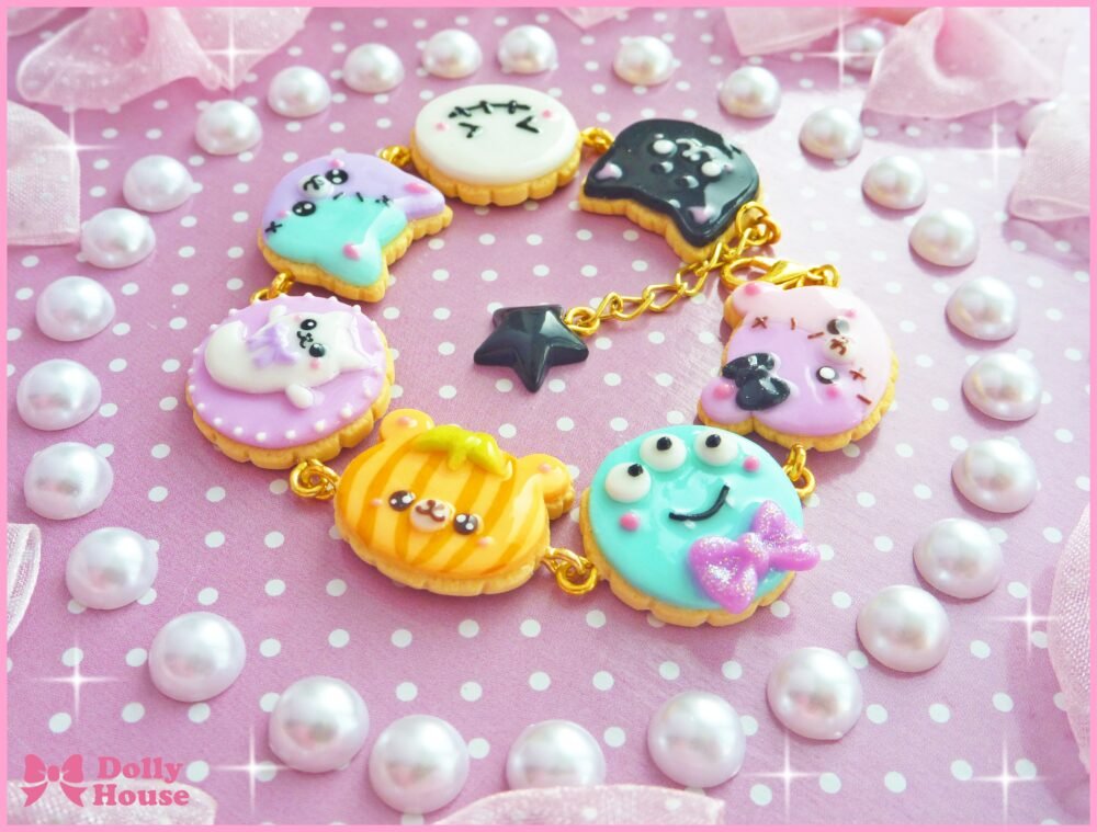 Kawaii Halloween Cookies Bracelet by Dolly House
