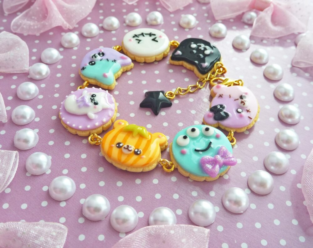 Kawaii Halloween Cookies Bracelet by Dolly House