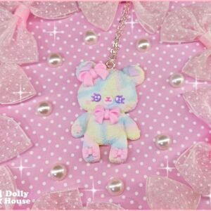Pastel Cloud Bear Necklace by Dolly House
