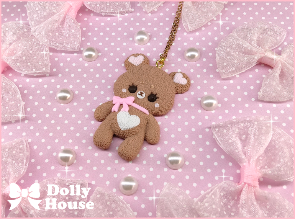 Sweetheart Bear Necklace by Dolly House