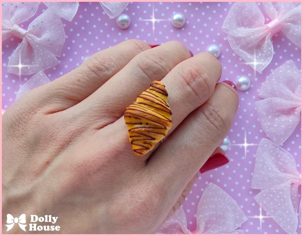 Sweet Croissant Dream Ring by Dolly House