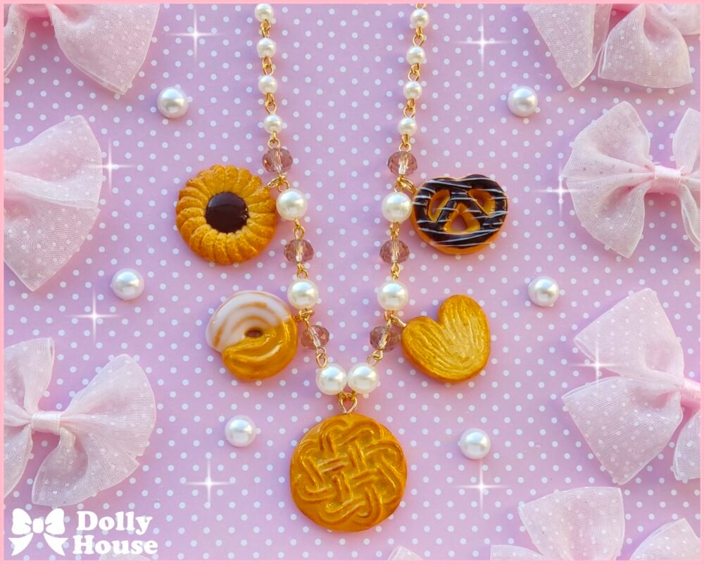 Butter Cookies Charm Necklace by Dolly House