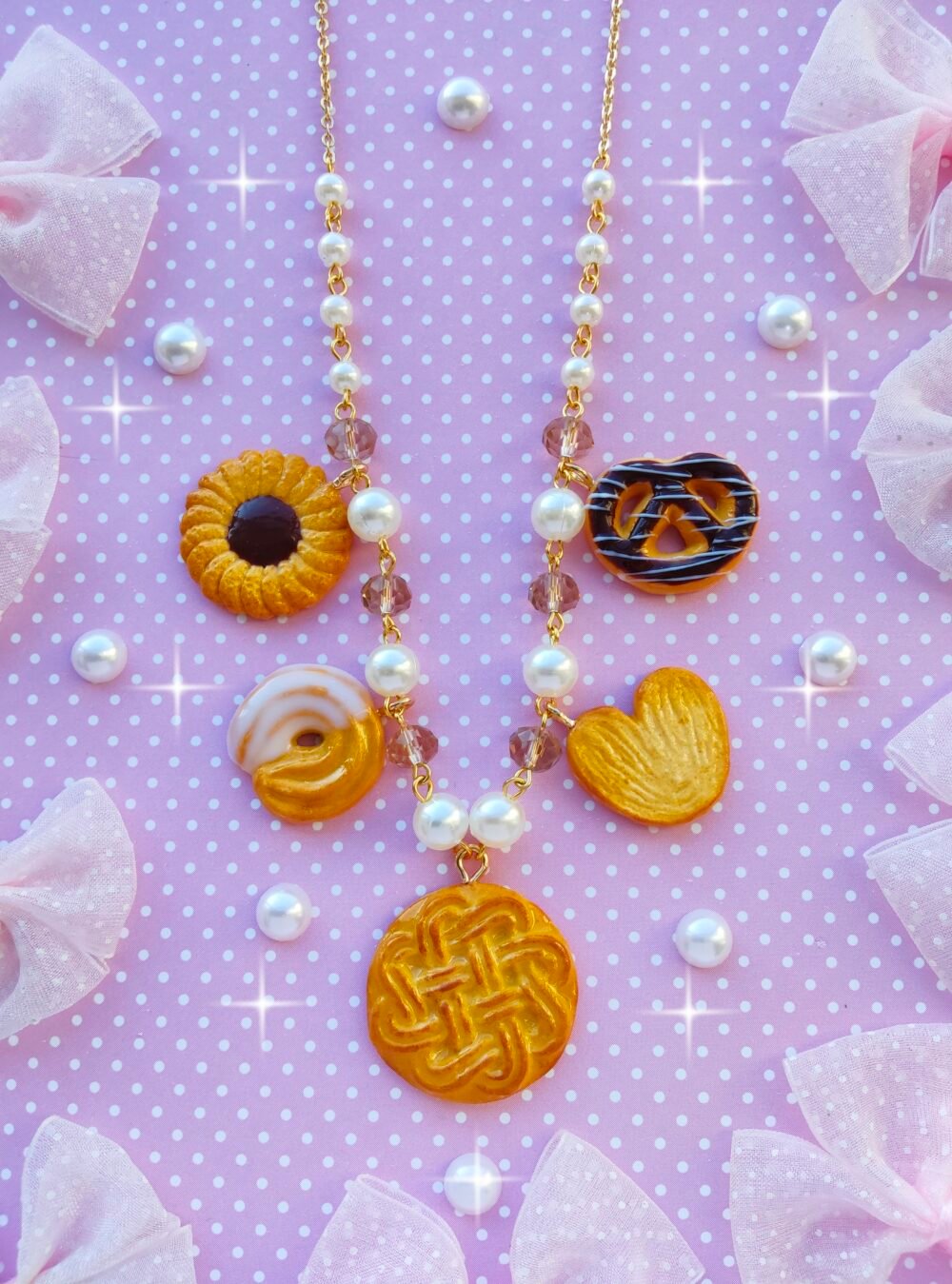 Butter Cookies Charm Necklace by Dolly House